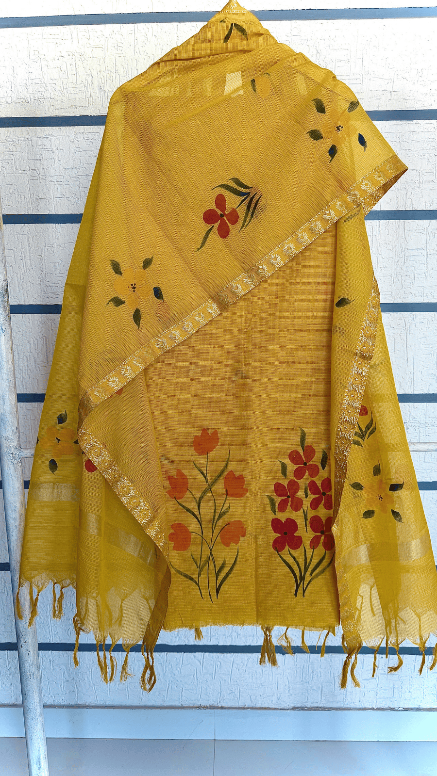 Falling Petal Kota Doria Cotton Dress Material