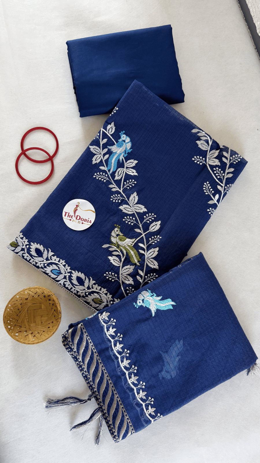 Sky Vine Embroidery Dress Material