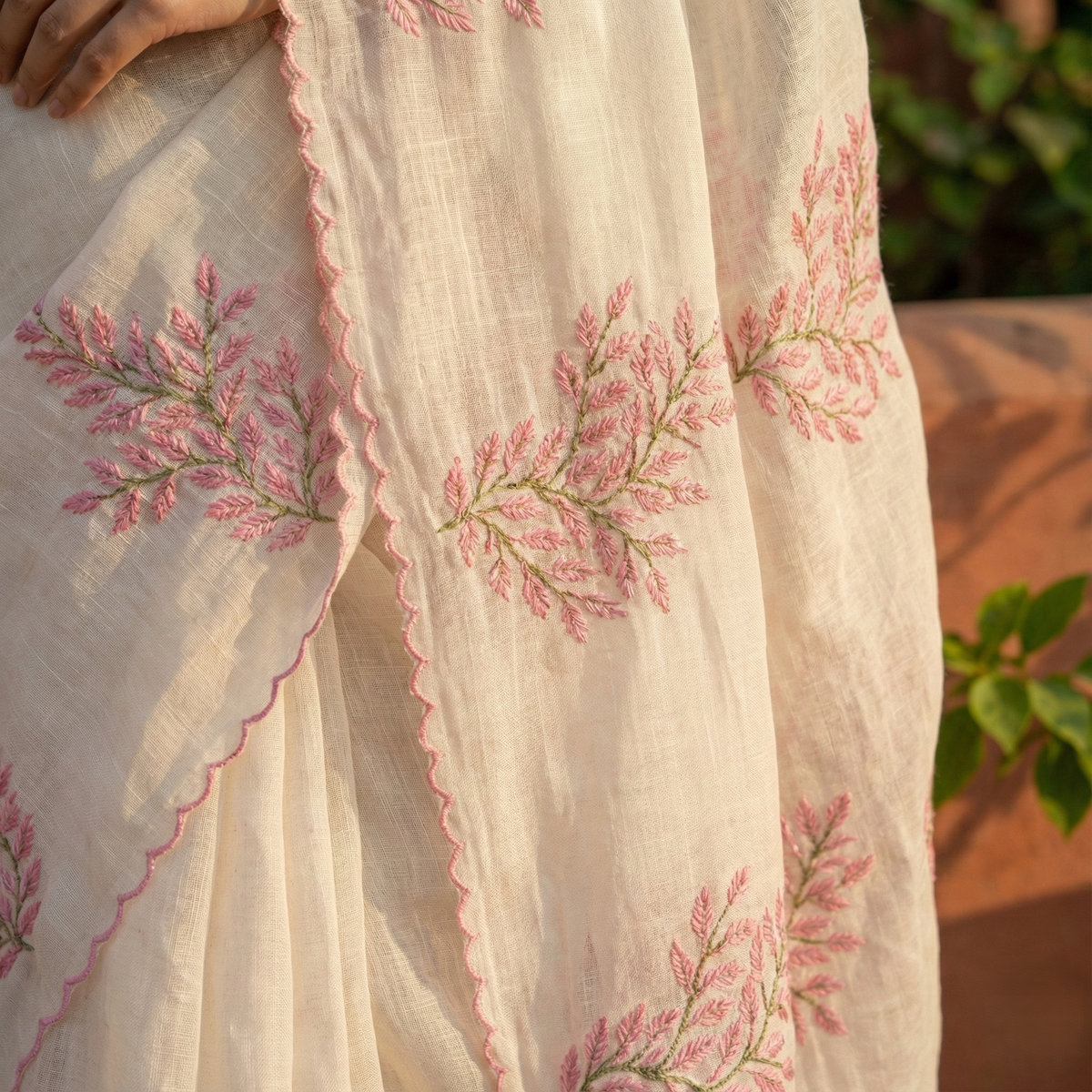 Beautiful Off white Kota doria Saree
