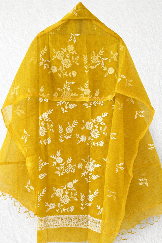 Sky Petal Embroidery Dress Material