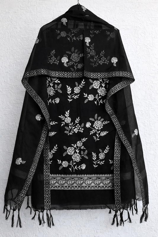 Orchid Flight Embroidery Dress Material