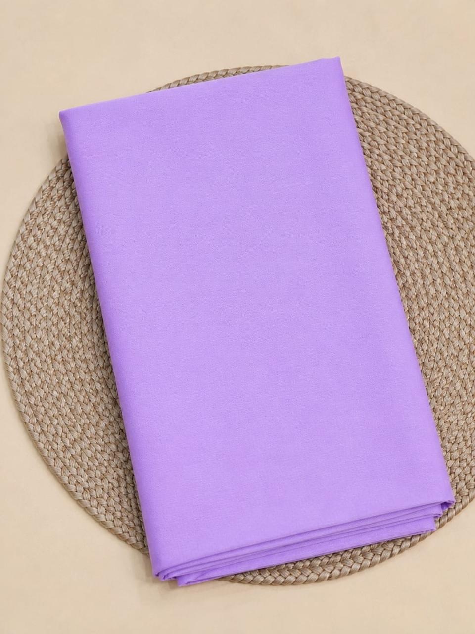 Lavender Bloom Embroidery Dress Material with Bottom