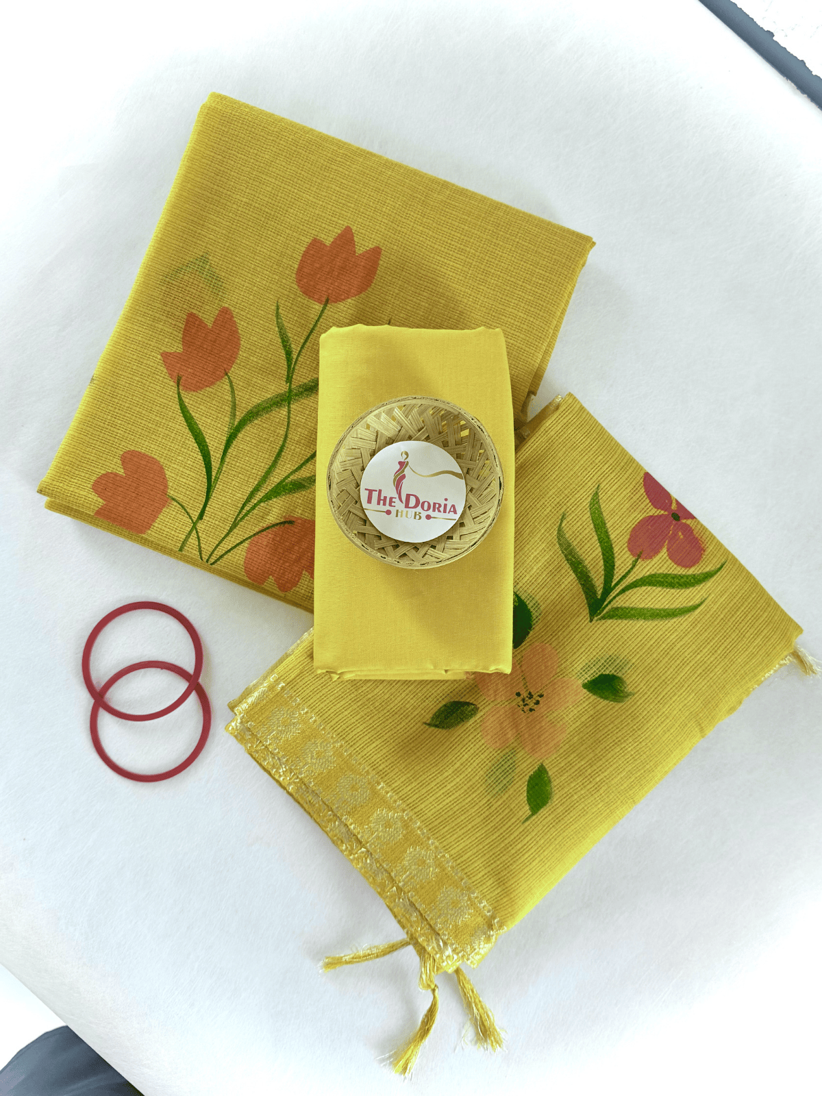 Petal Breeze Kota Doria Cotton Dress Material