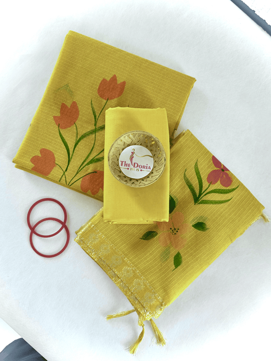 Petal Breeze Kota Doria Cotton Dress Material